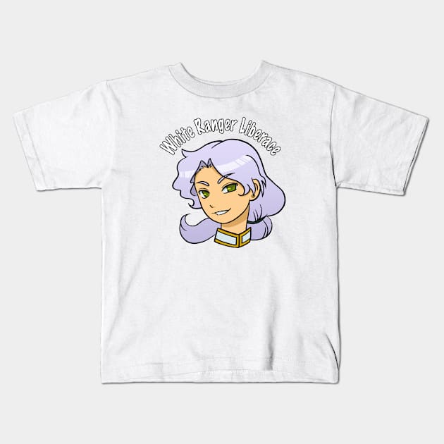 White Ranger Liberance (Zoisite) Kids T-Shirt by RueLi